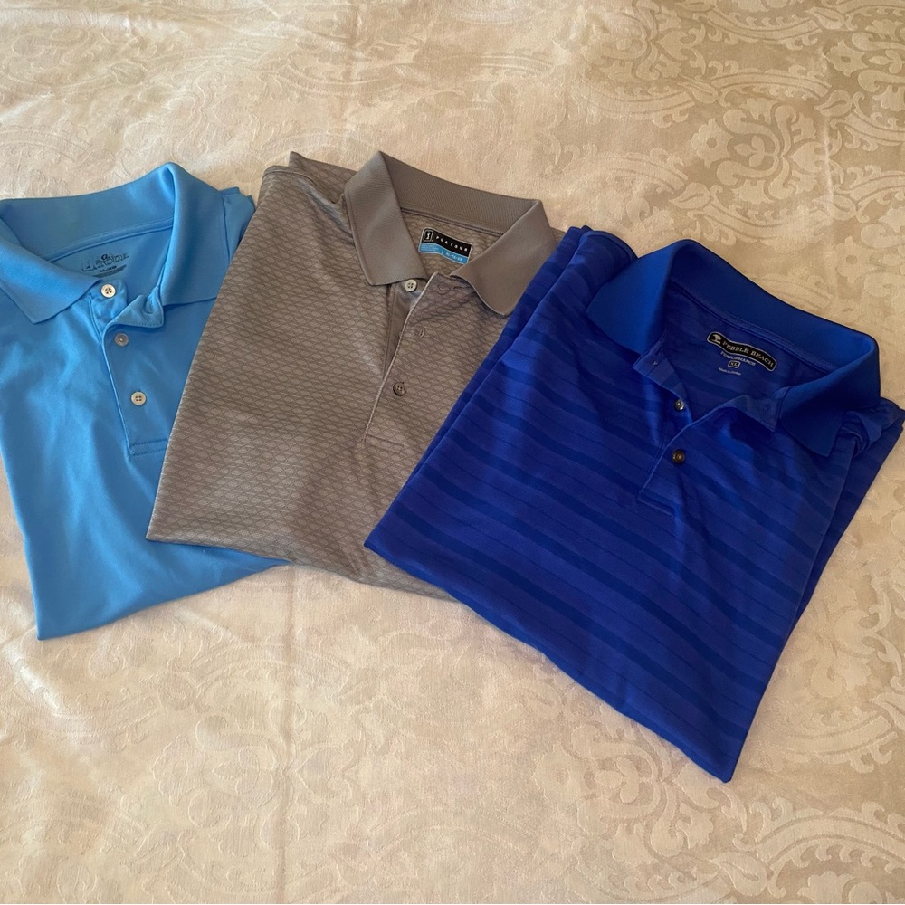 Men's Polo Shirt Collection - Blue and Gray⛳️🏌️‍♂️